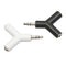 2Pcs 3.5mm Male to 2Female Stereo Audio Headphone Earphone Splitter Adapter
