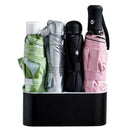 Household Door Umbrella Rain Free Drain Stand Storage Holder Rack Black