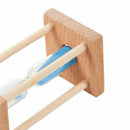 1 pcs wood + glass + sand 1 minute small square Timing hourglass 9 * 4.5 *  V2K7