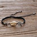 Women'S Natural Shell Bead Bracelet Starfish Turtle Charm Bracelet Handmade