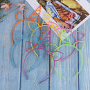 6Pcs/lot Multicolor headbands creative plastic hair hoop band girls headwear~