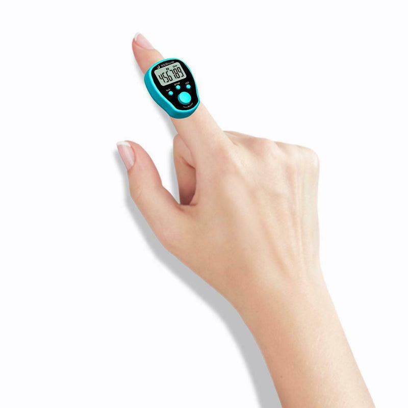 Manual Electronic Accurate Golf Finger Digital LED Hand Ring Counter 6 Colors
