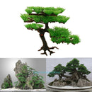 Artificial Plastic Pine Tree Aquarium Fish Tank Rockery Bonsai Ornament Decor