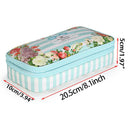 bon208 Floral Pencil Case with Compartments -High Capacity Double Layers Pe O7O5