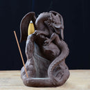 Ceramic Backflow Incense Burner Censer Home Decor Dragon Incense Holder Bur X8Q3