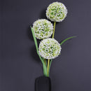 Solar Power Dandelions Flower 3 LED Lamps Outdoors Garden Yard Light(White)
