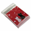 100pcs Clutch bag Red CATS Bag of Candy Biscuits Gift I4J4