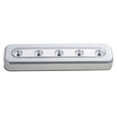 Tap Lights 5-LED Self-Stick Under Cabinet Push Night Light Closet Light