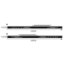 2x Racing Stripe Car Side Skirt Stickers Vinyl Decals Auto Styling Accessories