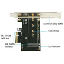 M.2 Nvme Ssd Ngff To Pcie 3.0 X4/X8/X16 Adapter Pcie To M2 Expansion Card M U1N7