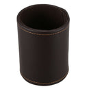 Faux Leather Pen Pot Pen/Pencil/Mobile Phone /Desk Supplies Organizer- Brow C4B2