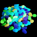 10X Glow In The Dark Colorful Fluorescent Stones Pebbles Aquarium Fish Tank I9S5