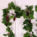 2Pcs 8.2ft Long Artificial Grape Leaf Garland Hanging Ivy Garland Ivy Leaf