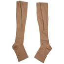 Increasing circulation Compression Knee Socks Leg Support Stockings Beige L