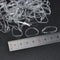 Fashion Ponytail Holder 200PCS Transparent Hair Tie Band Elastic Rubber Women