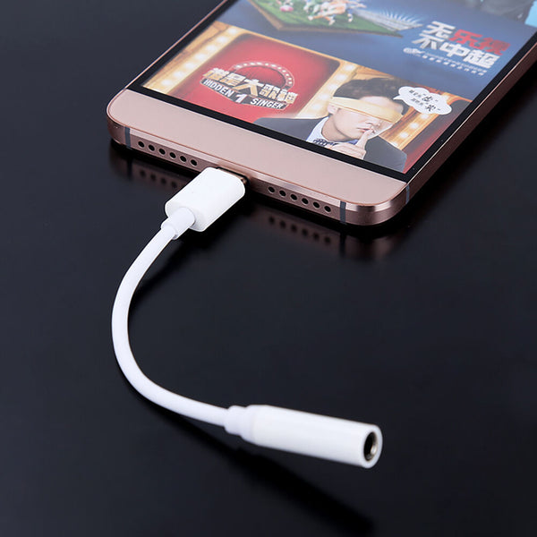 USB Type C 3.1 to 3.5mm Female Headphone Microph Audio Adapter Cable Cord 3C