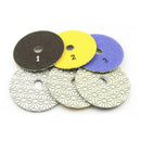 3 Pieces 100Mm Diamond Flexible Wet & Dry Polishing Pads 3 Step Floor Polis