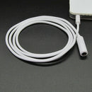 White 1M 3.5mm Male to Female Jack Stereo Audio Headphone Extension Cable JR
