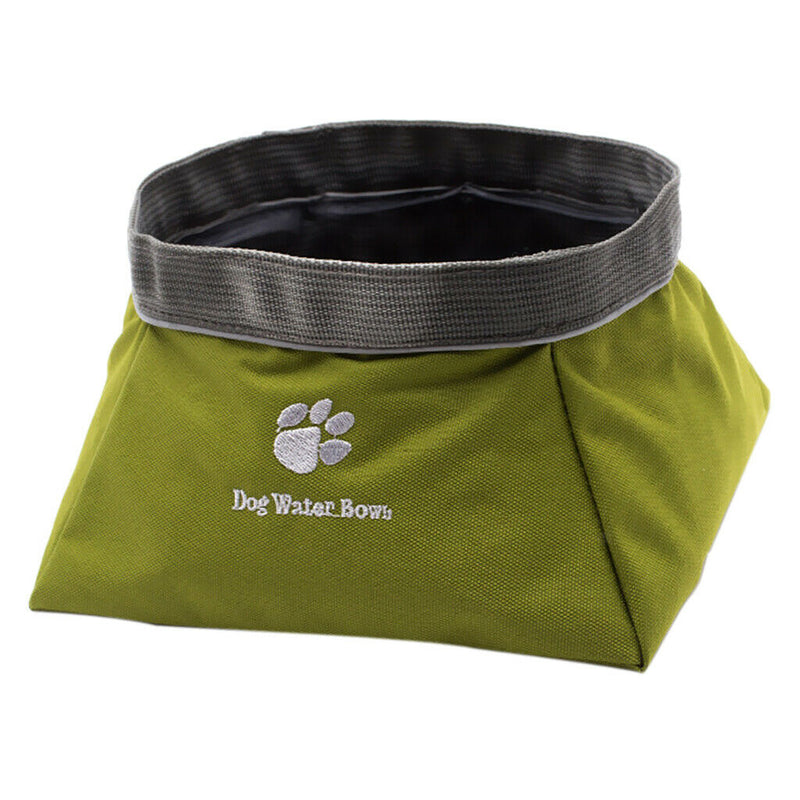 2-pc Travel Pet Bowls Collapsible Dul-use Water & Food Bowls for Dogs & Cats
