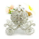 Retro Pumpkin Carriage Box Crafts Gifts Hinged Jewelry Trinket Box European