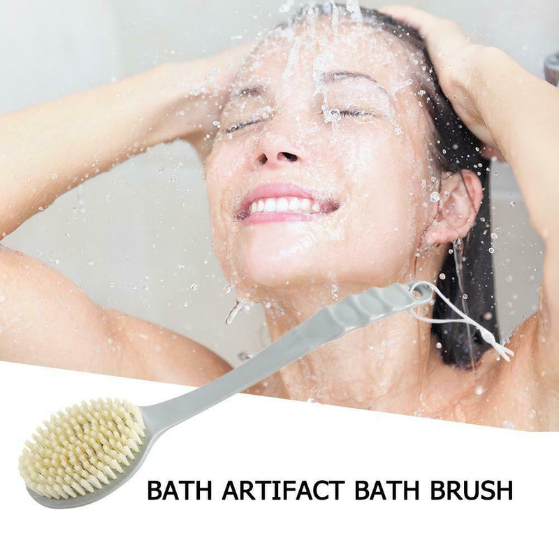 Soft Bristle Bath Brush Long Handle Scrubber Body Massage Shower Brushes A