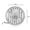 Dc 12V Motorcycle Grill Headlight with Bracktes Motorbike Retro Headlights