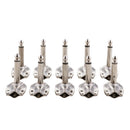 10 Pieces 90 Degree Right Angle 6.35mm 1/4inch Mono Male Metal Plug Adapter