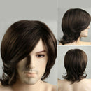 Handsome Men Hair literature Youth Wig Natural Long Wig Full Wig Hair Hairpieces