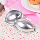 2Pcs Crafting Metal Bath Bomb Mold Bath Lemon Shape Diy Metal Soap Molds ME