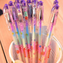 6 Color Creative Highlighters Gel Pen School Office Supplies Stationery 1PC