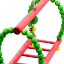 2x Parrots Perch Cockatiels Ladder Toys For Medium