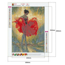 5D DIY Full Round Diamond Painting Girl Rhinestones Cross Stitch (QF305)