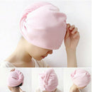 Microfiber Towel Quick Dry Hair Magic Drying Tu rban Wrap Shower Cap Bathing Hat