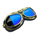 Retro Pilot Motorcycle Dirt Bike ATV Goggles - Helmet Sunglasses UV Resistant