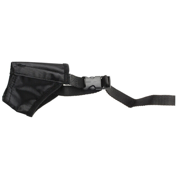 Adjustable Nylon Pet Dog Mouth Muzzle Grooming Chawing Bark Bite Stop BlackJ5Z5