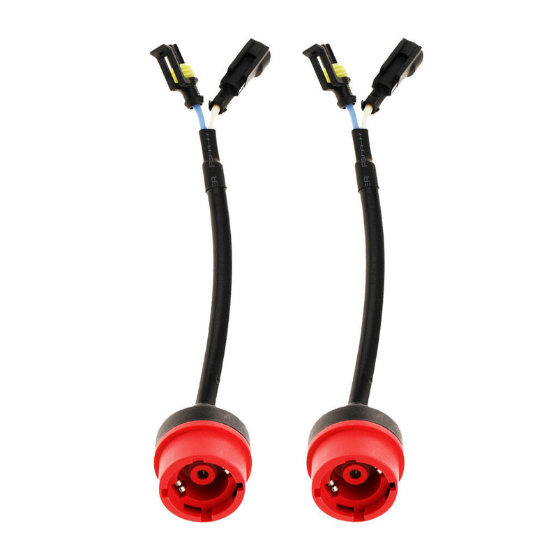 Pair D2 D2S D4C D4R HID Bulb Socket Harness Wiring Plug Connector Universal