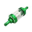Green Motorcycle Inline Petrol Fuel Filter for Pit Dirt Bike - 8mm 5/16"