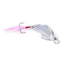 Sliver Metal Sequins Fishing Lure Spoon Lure  Hard Bait Hook FishingTackle 3C