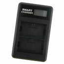 1X(Lp-E6 Usb Lcd Display Dual Port Battery Charger For 5D Mark Ii Iii 7D Pa
