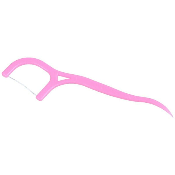 100 Pcs Dental Floss Picks Waxed Teeth Toothpicks Stick Oral Care B2N9