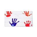 Handprint Flannel Non Slip Carpet Door Floor Mat Kitchen Bathroom Rug