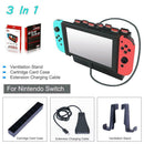 3 in 1 Ventilation Stand+Card Case+Extension Cable for Nintendo Switch