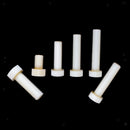 50pcs M5x25mm Plastic Screws Head Cap Hex Bolts Hexagonal Screws White