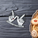 Creative Love Heart Gesture Brooch Badges Unisex Bag Clothing Pins Jewelry