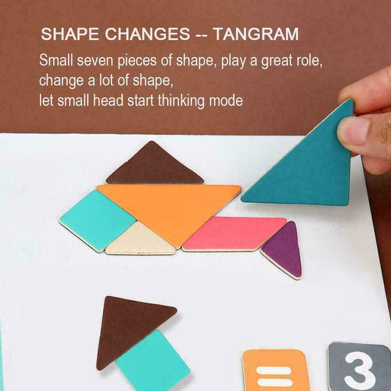 Magnetic Stickers Learning Drawing Board Toys Magnetic Jigsaw Puzzle Educat L8X8