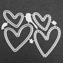 Heart Cutting Dies Stencils DIY Scrapbooking Album Embossing Paper Cards Decor