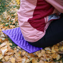 Outdoor Camping Mat Cushion Folding Portable Picnic Seat Pad (Purple Black)