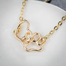 Pet Paw Footprint Bracelets Shellhards Cute Animal Paws Dog Love Heart Char
