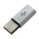 10pcs White USB 3.1 Type-C Male to Micro USB Female Converter Adapter Universal