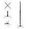 Western Concert Flute Tripod Holder Stand with 4 Metal Legs Black